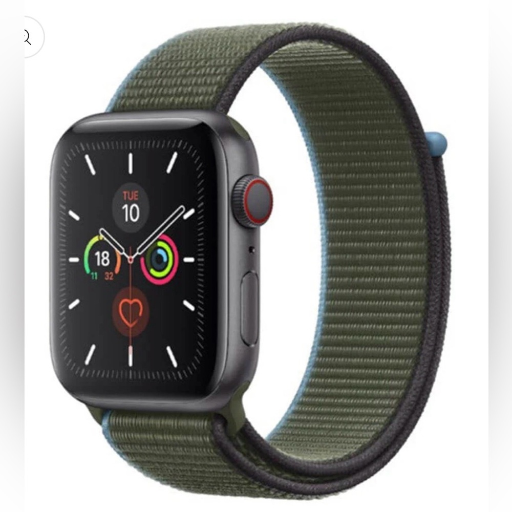 NWT Genuine Apple Inverness Green Sport Loop Watch Band 44MM